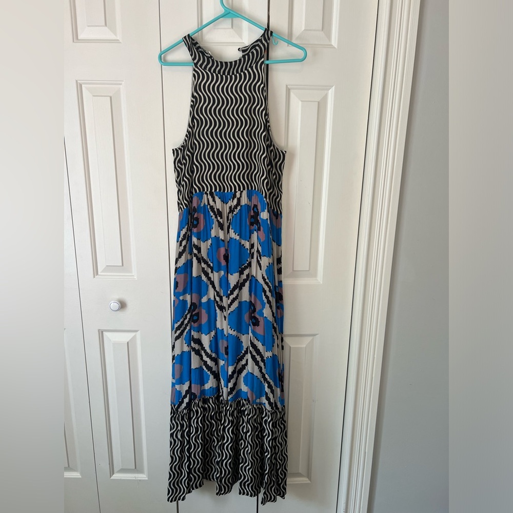 Oliphant halter maxi dress